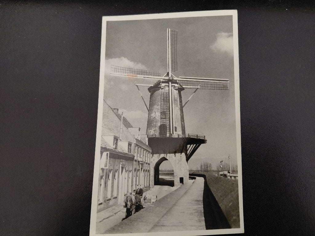 Molen van Ruysdael, Wijk bij Duurstede, gelopen, fotokaart., Verzenden, 1960 tot 1980, Gelopen, Gebouw