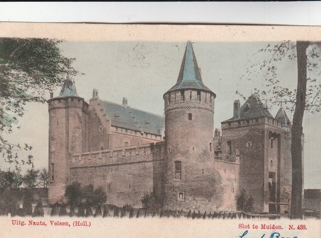 slot te muiden 1902, Verzamelen, Ansichtkaarten | Nederland, Ophalen of Verzenden, Voor 1920