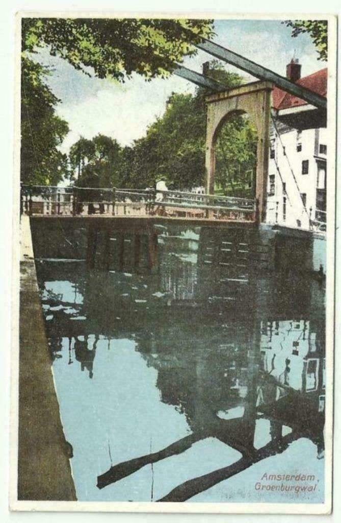 AK Amsterdam - Groenburgwal, Verzenden, 1920 tot 1940, Gelopen, Zuid-Holland