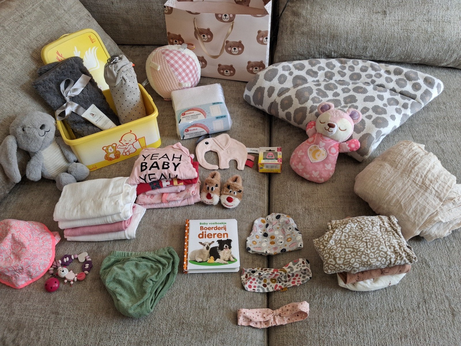 new born baby pakket, Ophalen of Verzenden, Zo goed als nieuw, Meyco, Meisje