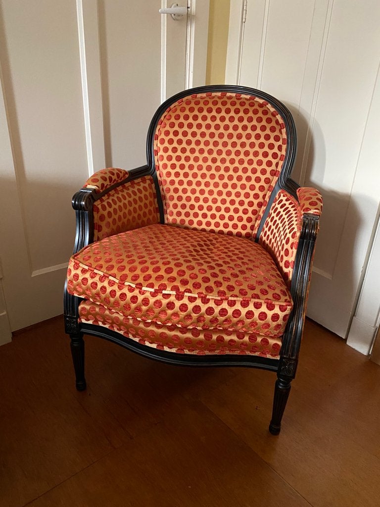 Fauteuil damesfauteuil  Laura Ashley, Ophalen, Gebruikt, 75 tot 100 cm, 50 tot 75 cm