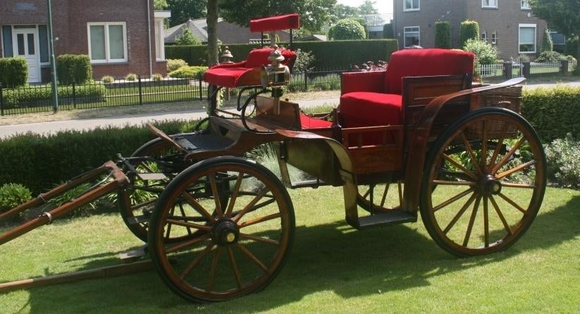 Gerestaureerde jacht koets / paarden rijtuig uit circa 1910, Dieren en Toebehoren, Ophalen, Zo goed als nieuw, Recreatie