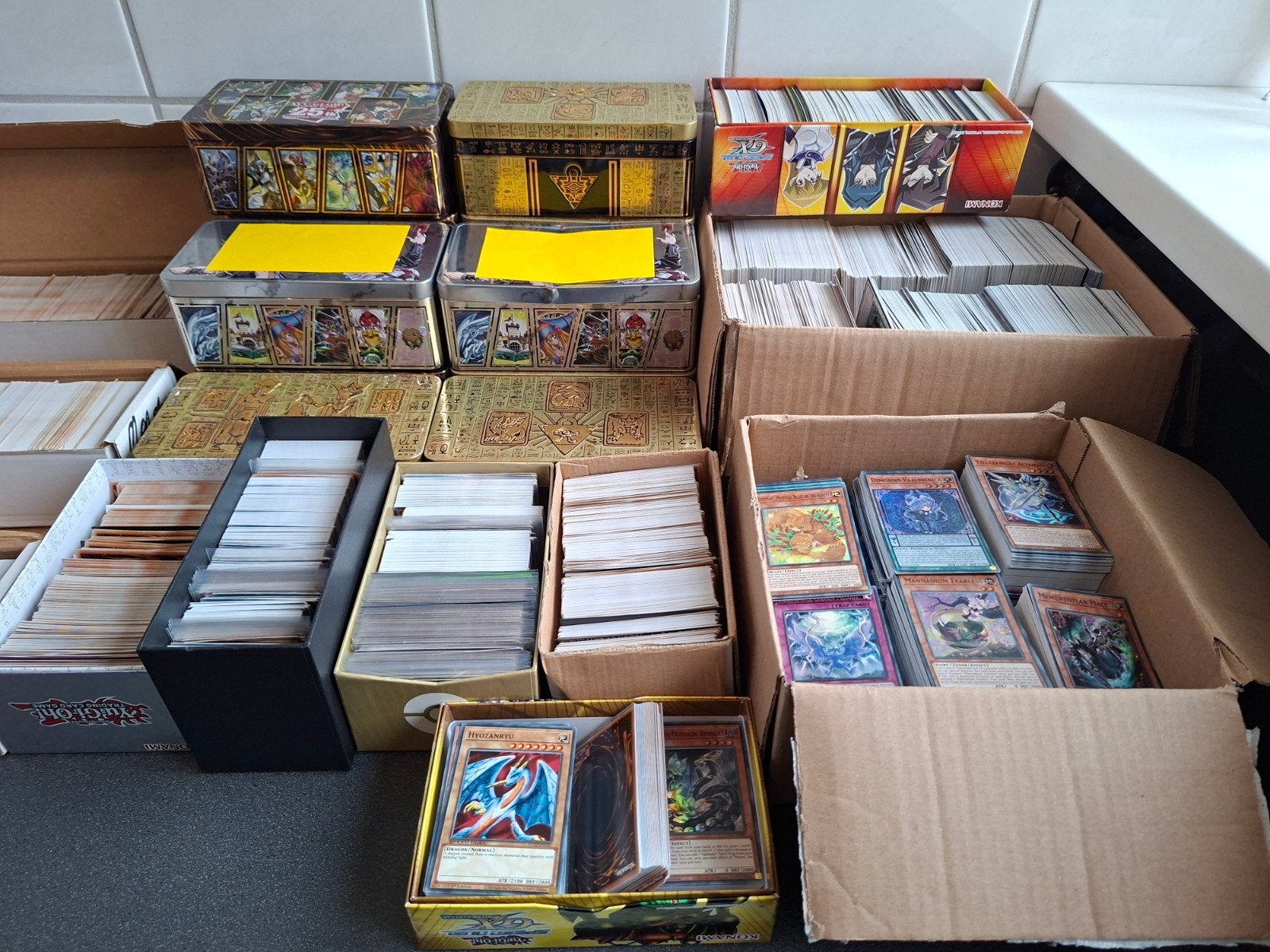 Grote collectie Yu-Gi-Oh! kaarten (25.000+), Ophalen, Zo goed als nieuw, Meerdere kaarten, Foil