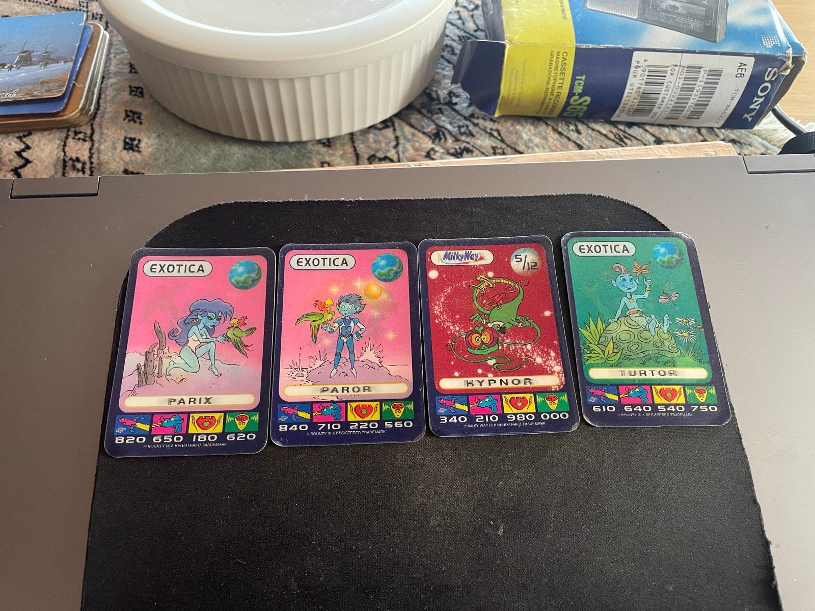 Exotica & Milky Spaceix kaarten, Ophalen of Verzenden, Gebruikt, Meerdere kaarten