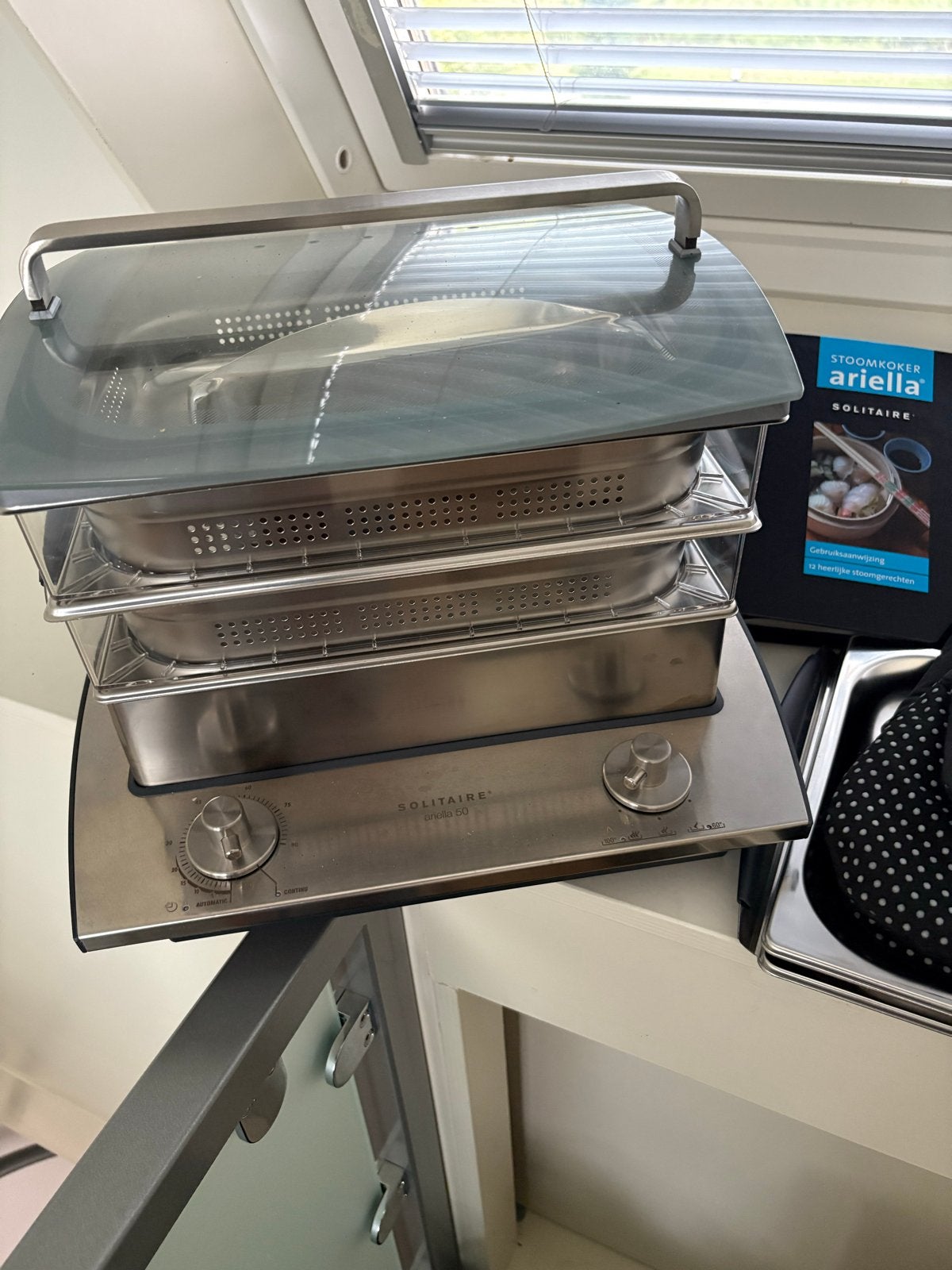 Ariella Solitaire Stoomkoker -  nieuw, Ophalen, 50 tot 55 cm, Overige merken, Stoomoven