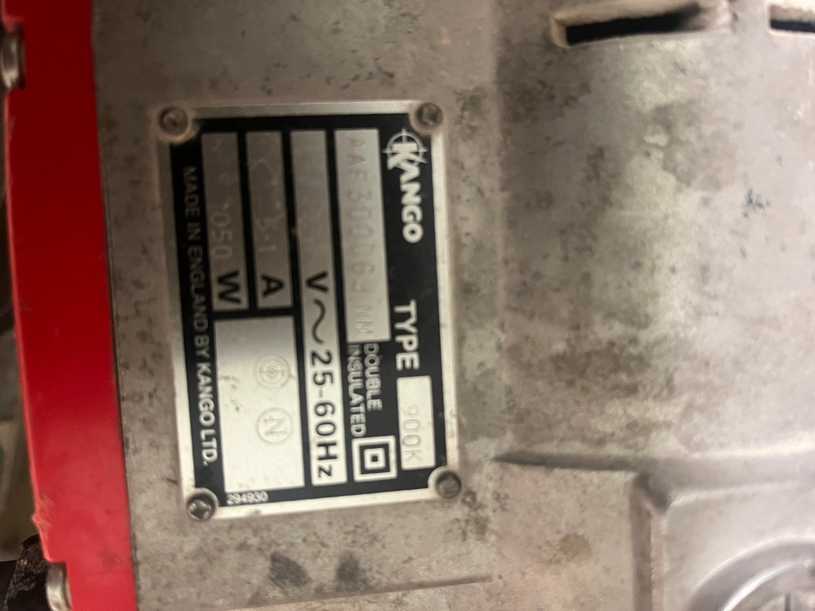 Kango 900K Breekhamer - 1050W in metalen kist, Ophalen, Gebruikt, 600 watt of meer, Boor- en/of Breekhamer