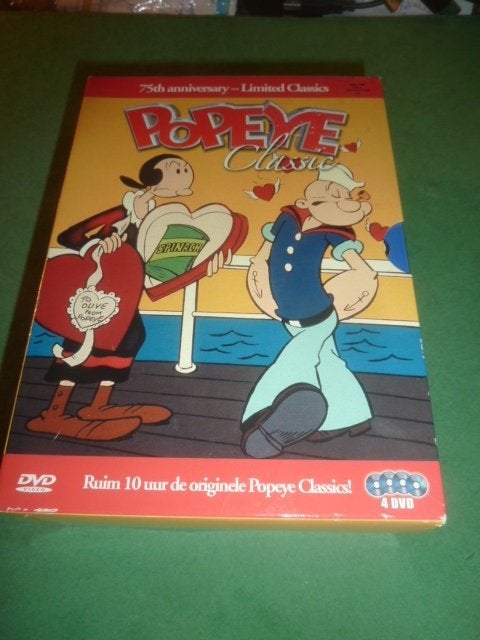 Popeye Tekenfilm Classic 4 Dvd-box, Engels, Verzenden, Alle leeftijden, Nederlands