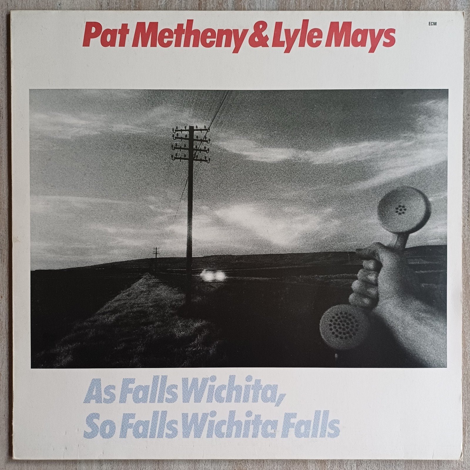 Patrick Metheny & Lyle Mays LP - As Falls Wichita - ECM, Cd's en Dvd's, Vinyl | Jazz en Blues, Ophalen of Verzenden, LP