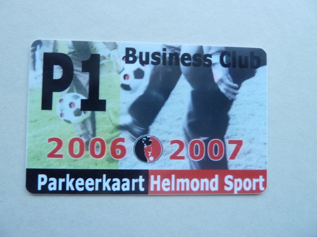 Parkeerkaart. Helmond Sport. 2006/2007, Verzamelen, Ophalen of Verzenden, Zo goed als nieuw, Overige binnenlandse clubs, Overige typen