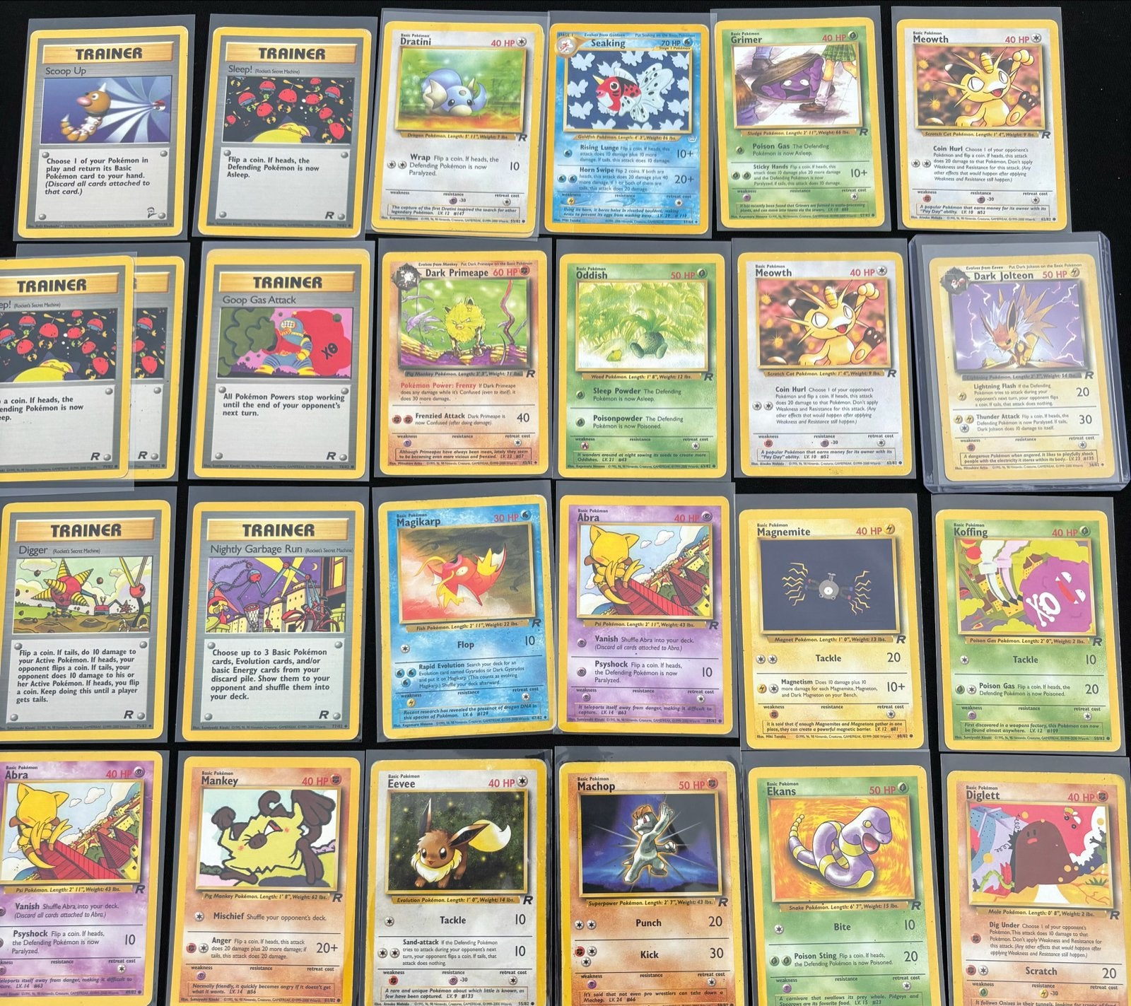 Grote collectie Pokémonkaarten 1999-2000 ENG LP/PL, Ophalen of Verzenden, Gebruikt, Meerdere kaarten
