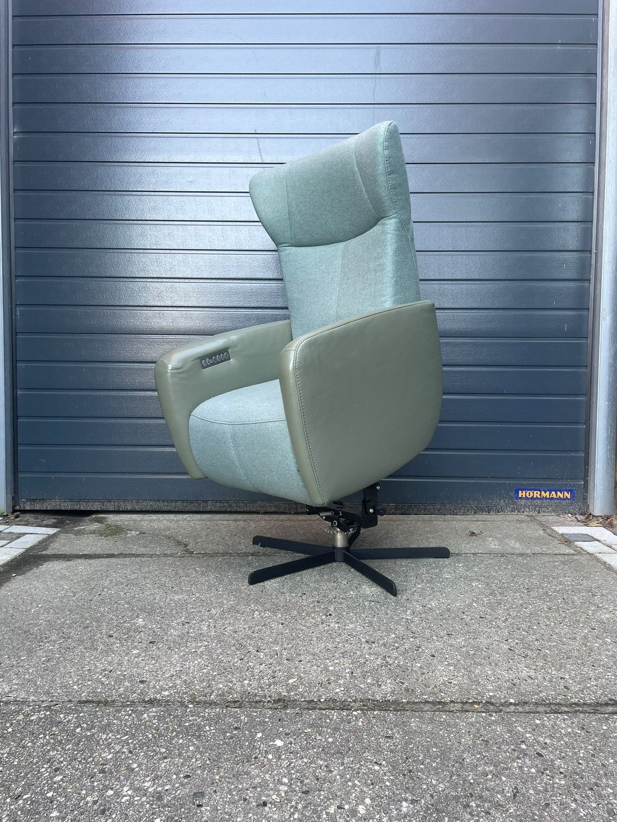 Nette prominent sorisso relax fauteuil / sta op stoel, Ophalen, Minder dan 75 cm, Leer, 50 tot 75 cm