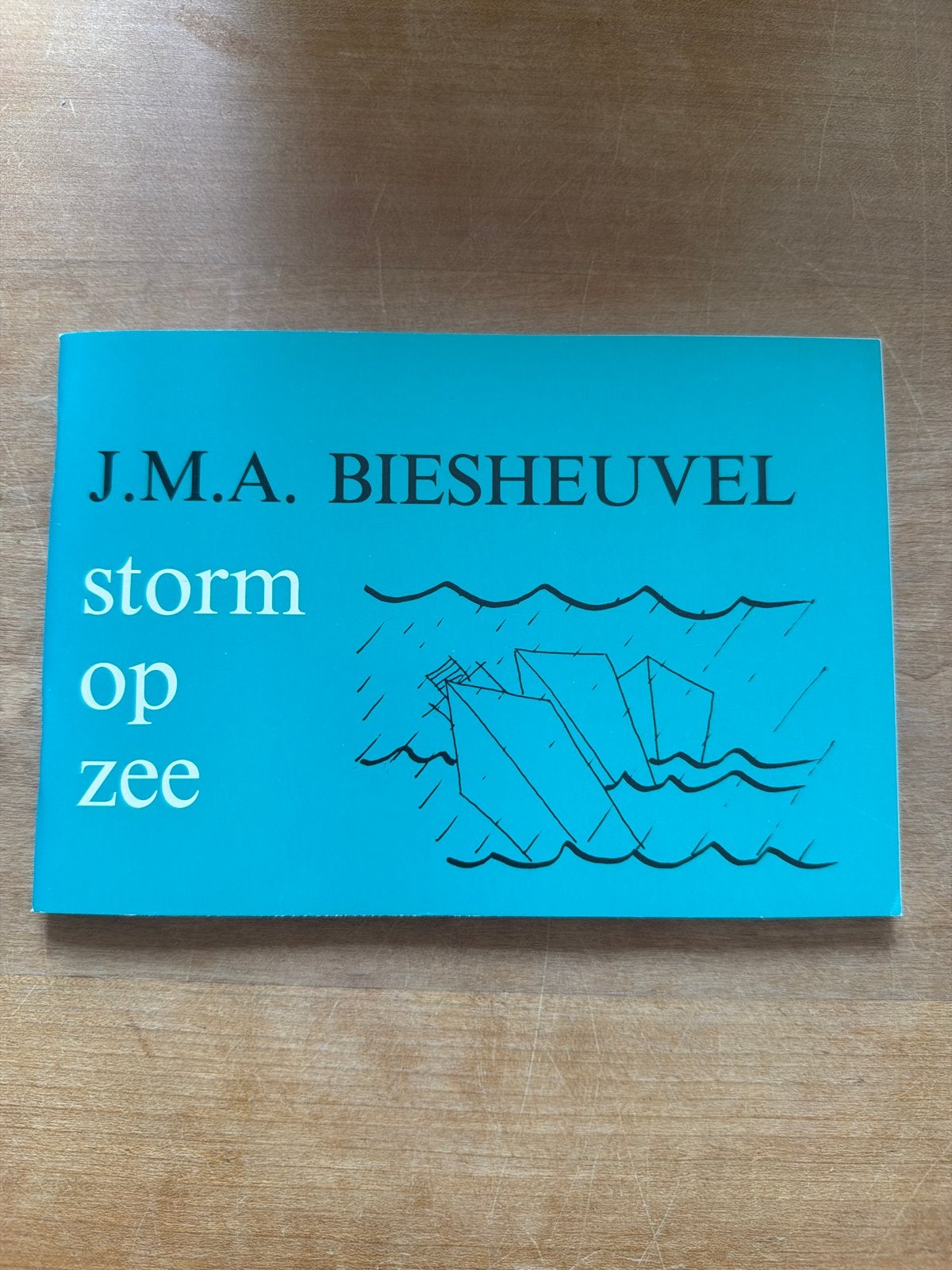 J.M.A. Biesheuvel - Storm op zee, Ophalen of Verzenden, Zo goed als nieuw, Nederland