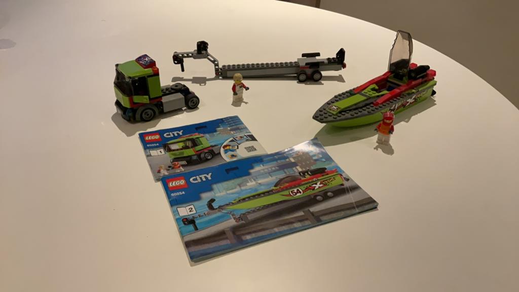 Speetboot+truck+oplegger lego set 60254, Kinderen en Baby's, Speelgoed | Duplo en Lego, City, Verzenden, Lego, Complete set