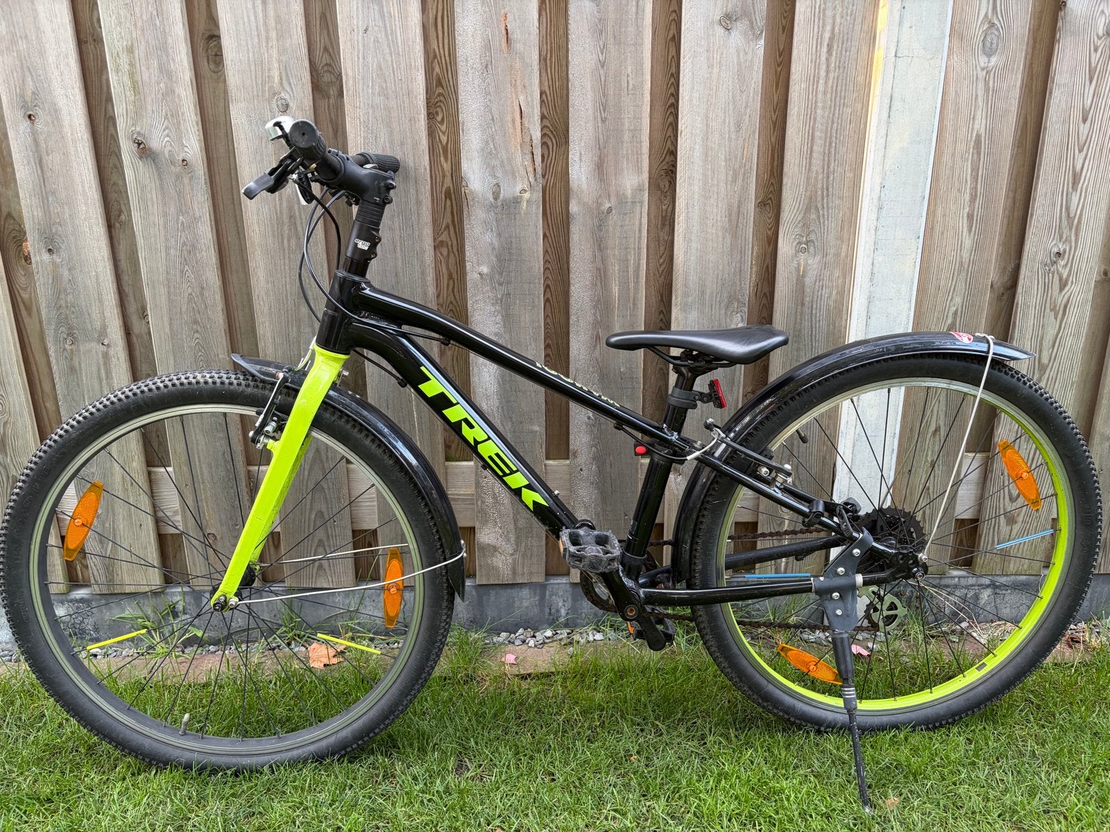 Trek 26 inch kinderfiets / mountainbike - Zwart/Neon Geel, Fietsen en Brommers, Minder dan 45 cm, Ophalen, Gebruikt, Trek