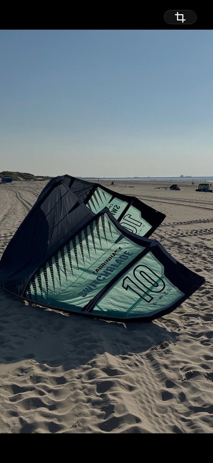 Cabrinha switschblade 10 m 2021, Gebruikt, 10 m², Geen board, Ophalen of Verzenden