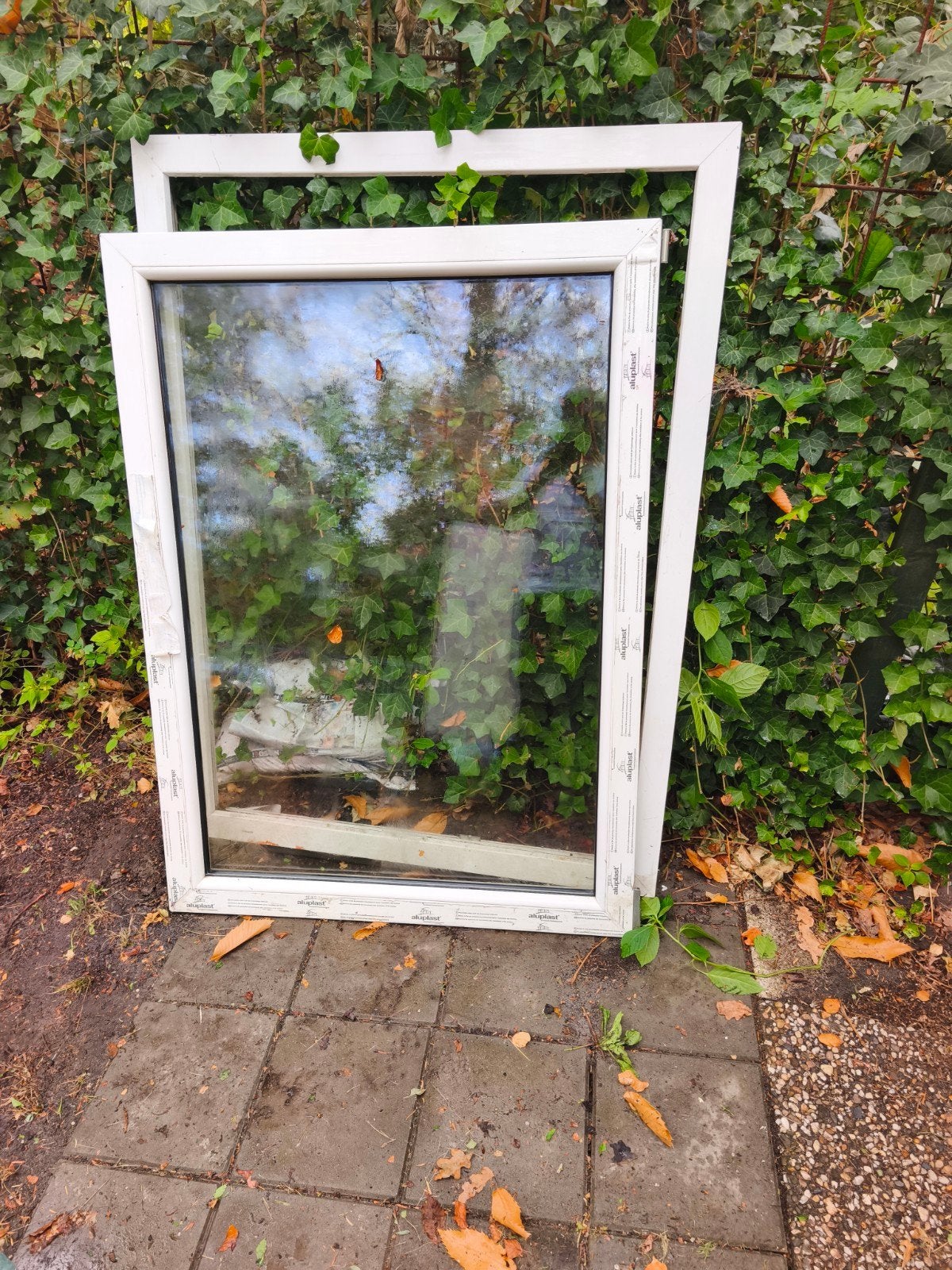 Kunststof raam met dubbelglas, Doe-het-zelf en Verbouw, Glas en Ramen, Ophalen, Gevelraam of Ruit, 80 tot 120 cm, 120 tot 160 cm