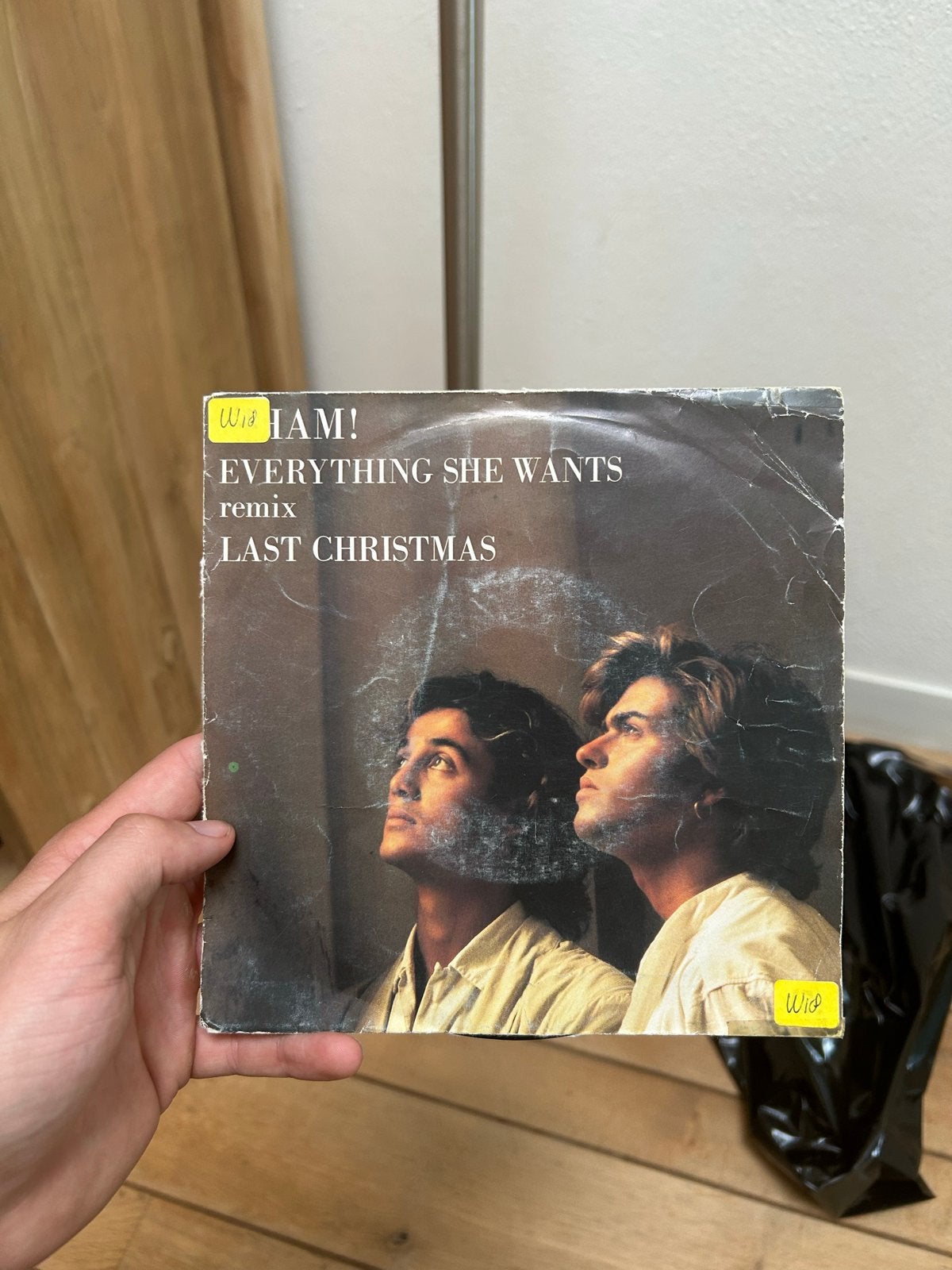 Wham! - Everything She Wants / Last Christmas 7 inch vinyl, Ophalen, Gebruikt, 7 inch, Pop