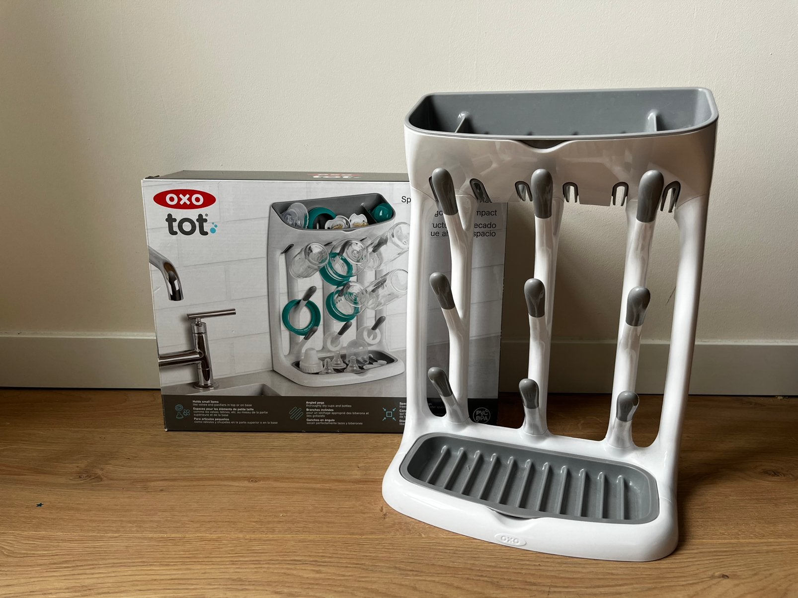OXO Tot flessendroogrek/flessendroger, Ophalen of Verzenden, Gebruikt, Flessendroger, Overige merken