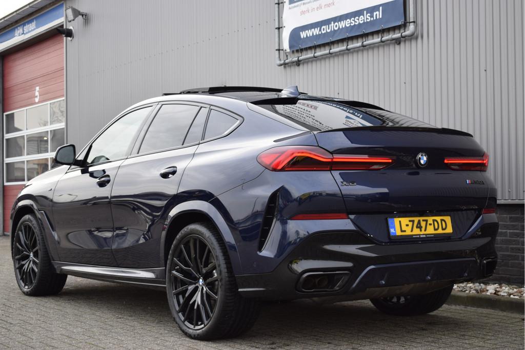 BMW X6 M50i High Executive Panorama, Head up, Elek. trekhaak, Auto's, Automaat, Verwarming stoelen achter, Gebruikt, 532 pk