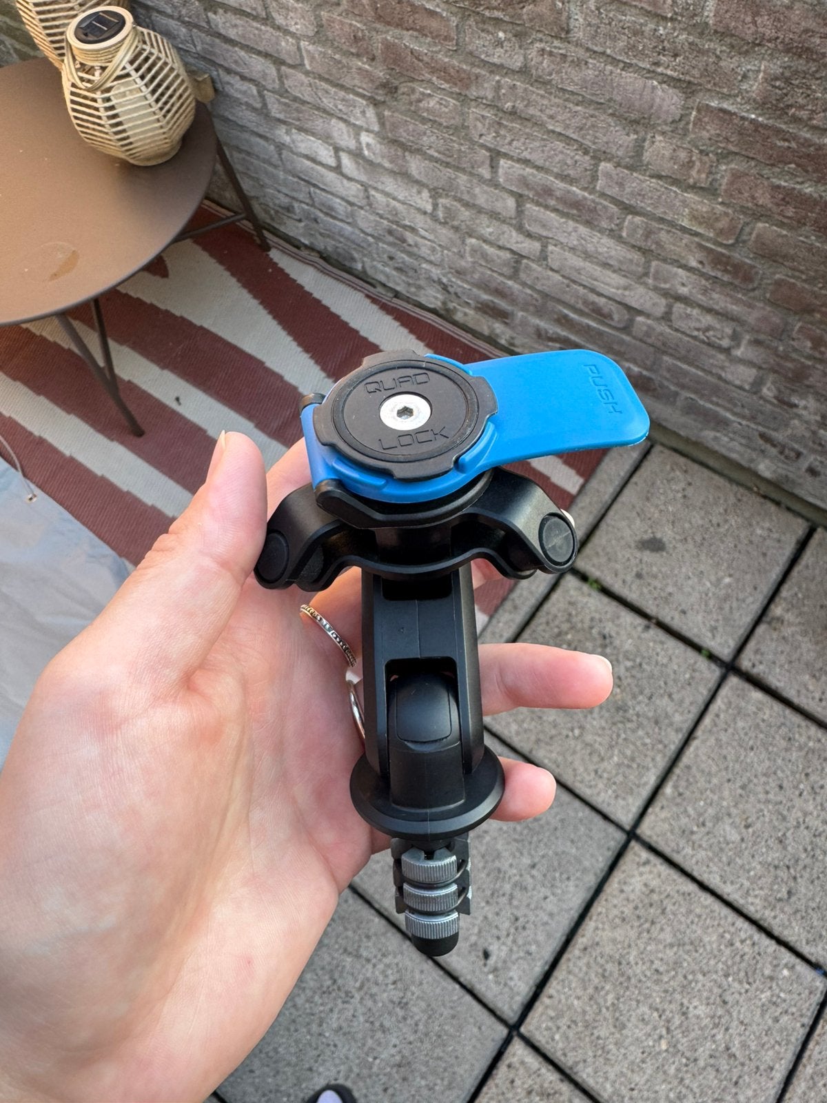 Quad Lock telefoonhouder MOTOR, Telecommunicatie, Ophalen, Zo goed als nieuw, Motor