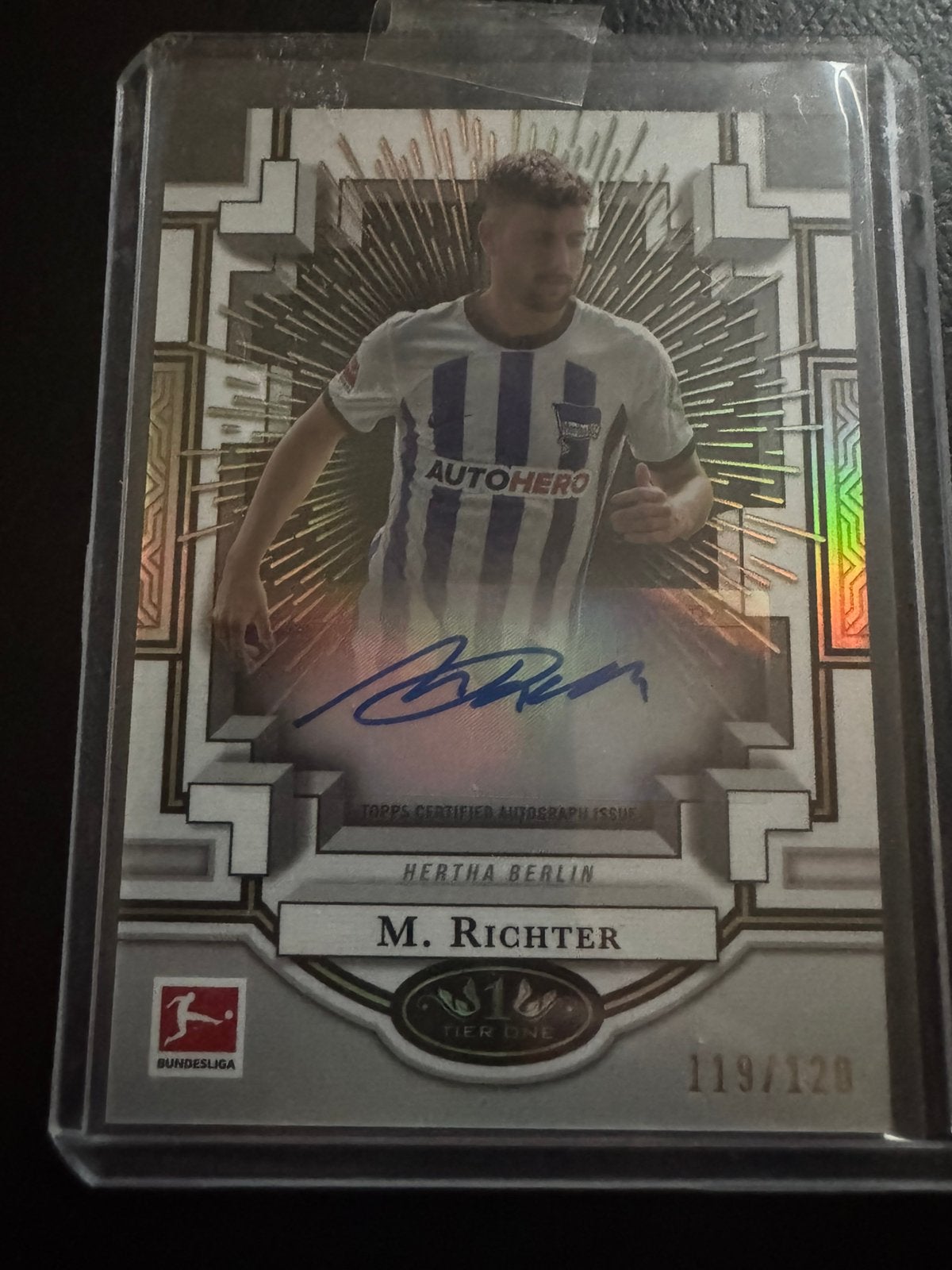 Marco Richter Auto /120 Topps Tier One, Ophalen of Verzenden, Zo goed als nieuw