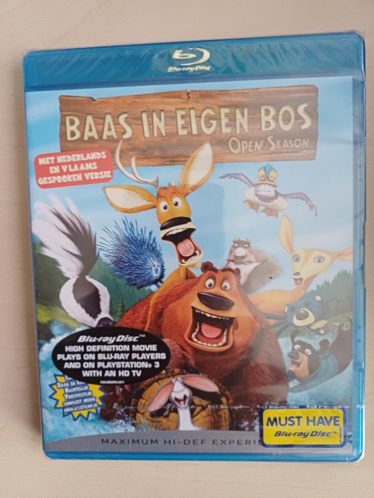 Baas in Eigen Bos (Open Season) - Blu-ray Disc, Cd's en Dvd's, Blu-ray, Ophalen of Verzenden, Nieuw in verpakking, Tekenfilms en Animatie