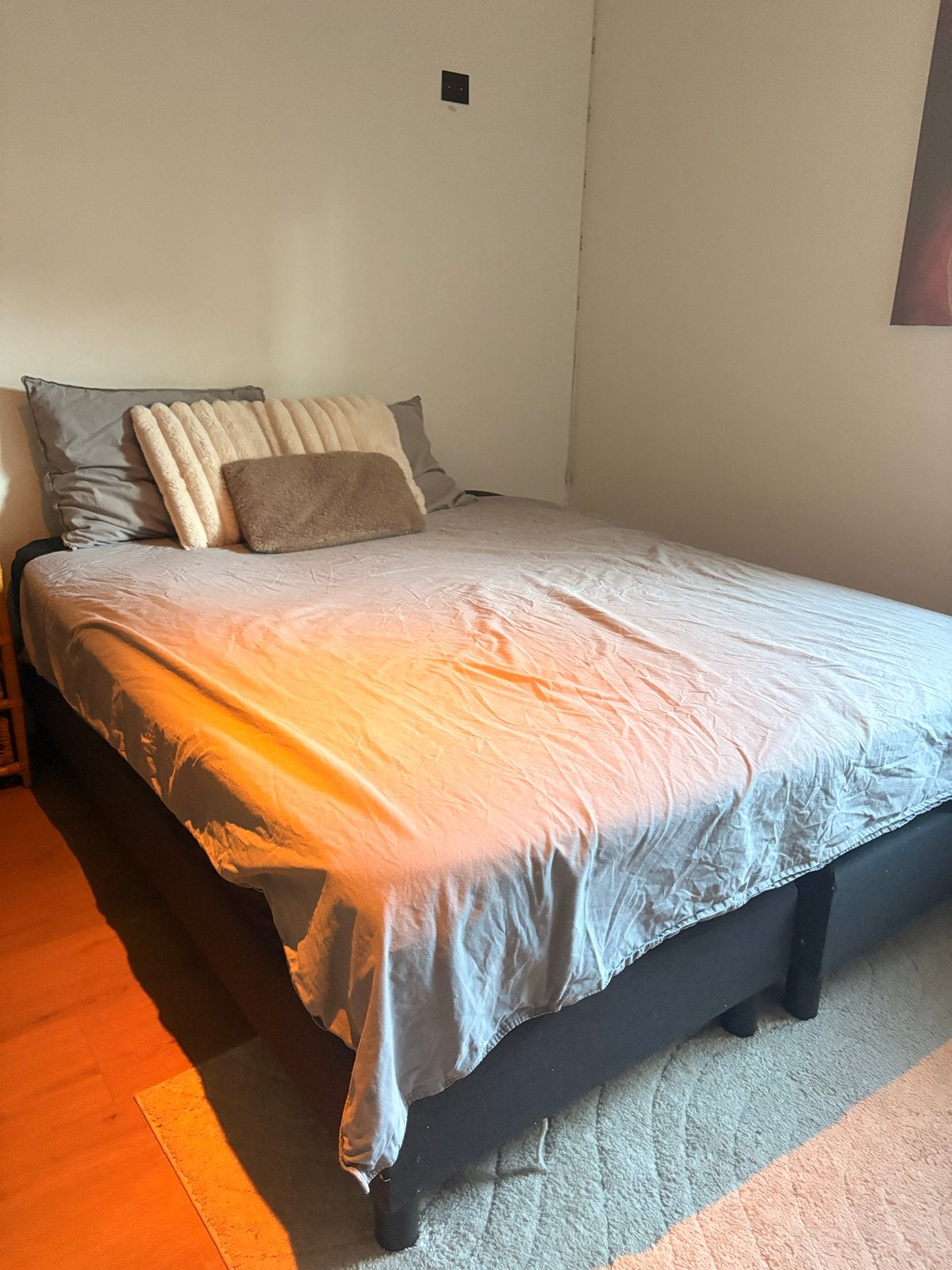 Tweepersoons boxspring bed - 160x200 cm, Huis en Inrichting, Slaapkamer | Bedden, Ophalen, Gebruikt, Tweepersoons, 200 cm