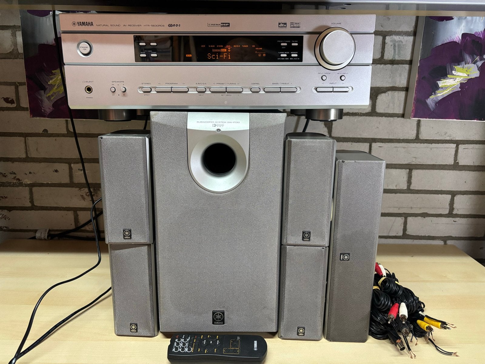 Yamaha HTR-5630RDS Home Cinema Set met 5.1 Speakers, Gebruikt, 70 watt of meer, Ophalen of Verzenden, 5.1-systeem