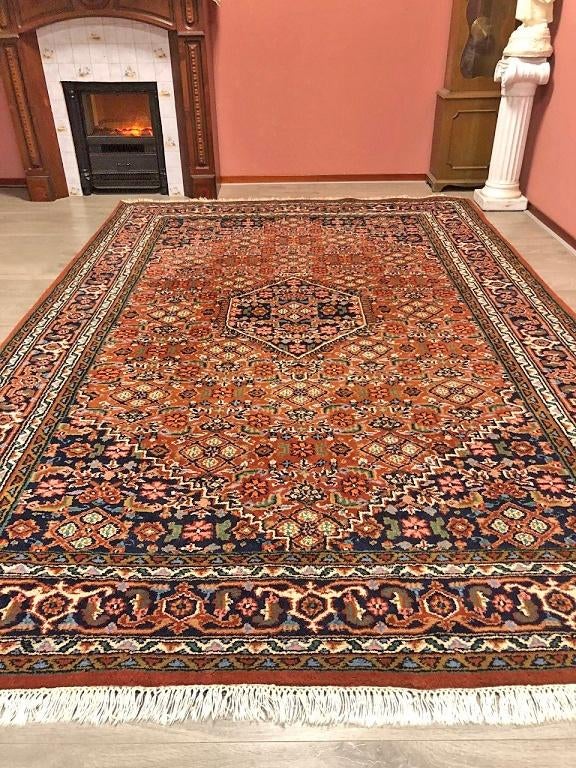 Perzisch tapijt handgeknoopt oosters vloerkleed wol 300x200, 200 cm of meer, Ophalen of Verzenden, Zo goed als nieuw, Groen