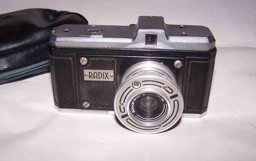 Vintage (1948) zeldzame Bilora Radix. In zeer goede staat., Ophalen of Verzenden, 1940 tot 1960, Fototoestel