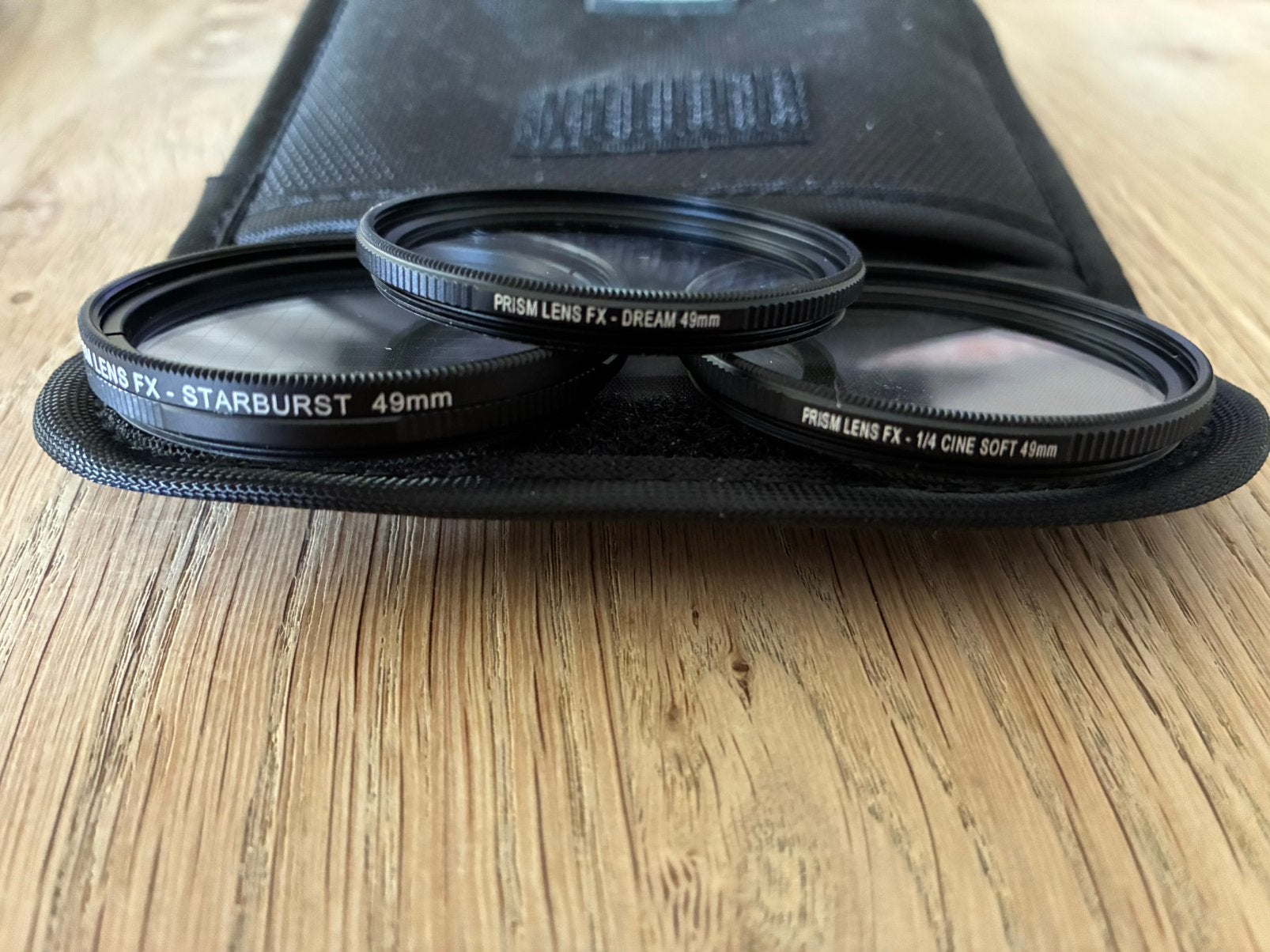3 PrismlensFX filters 49mm met hoesje, Ophalen of Verzenden, Zo goed als nieuw, Minder dan 50 mm, Overige typen