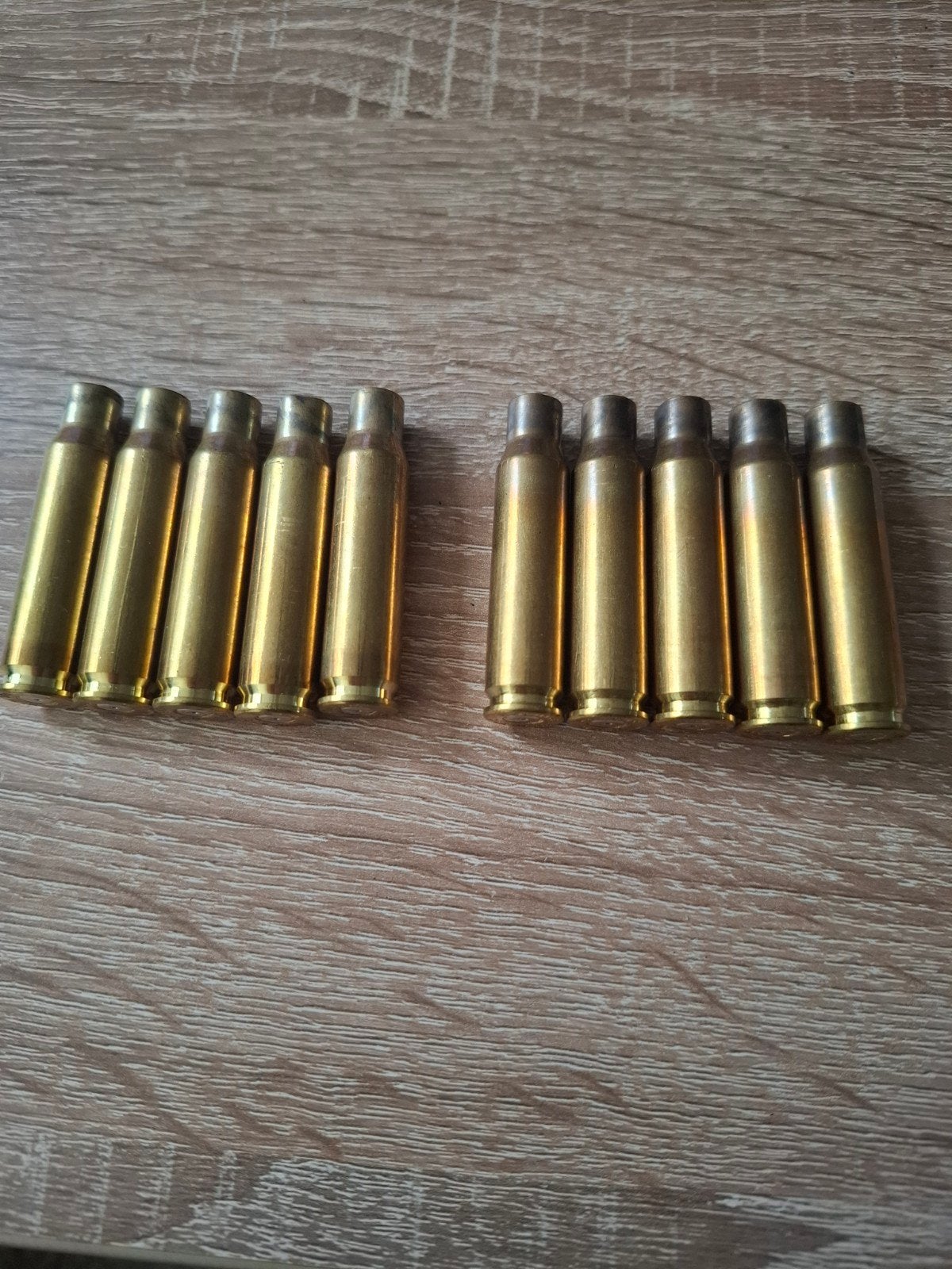 Set van 5 gebruikte hulzen .308 Win. (Geco of Norma)., Ophalen of Verzenden, Overige soorten, Nederland, Hulzen of Bodemvondsten
