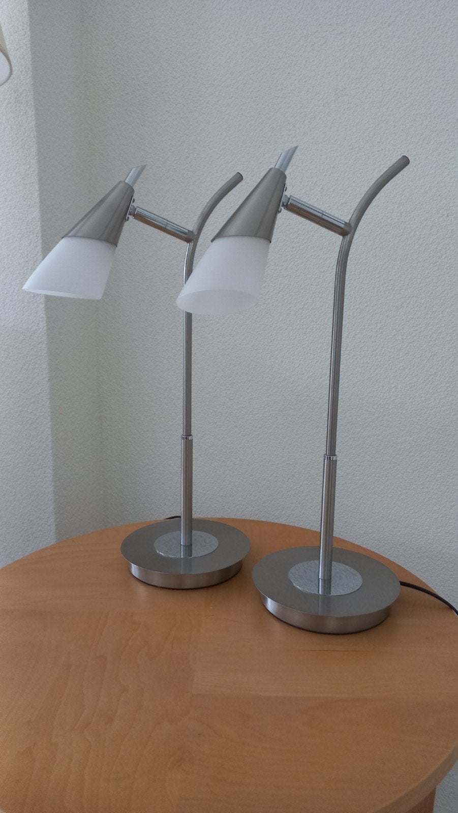 Tafellampjes 2 x, Ophalen, E14 (klein), 53 cm, Glas