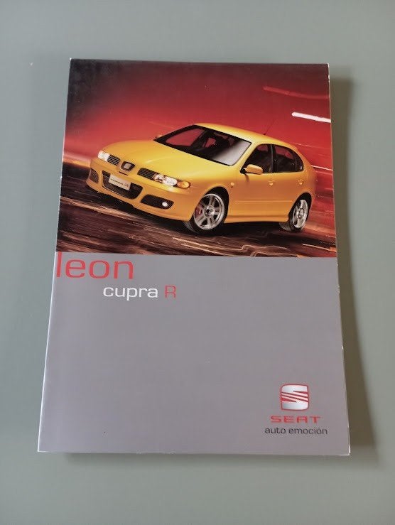 Seat Leon Cupra R + Poster 2001 8 pag. Duits, Ophalen of Verzenden, Zo goed als nieuw, Overige merken
