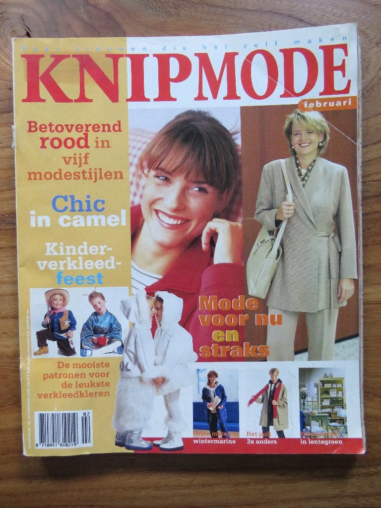 Knipmode februari 1999 verkleedkleren carnaval, Ophalen of Verzenden, Vrouw, Knipmode