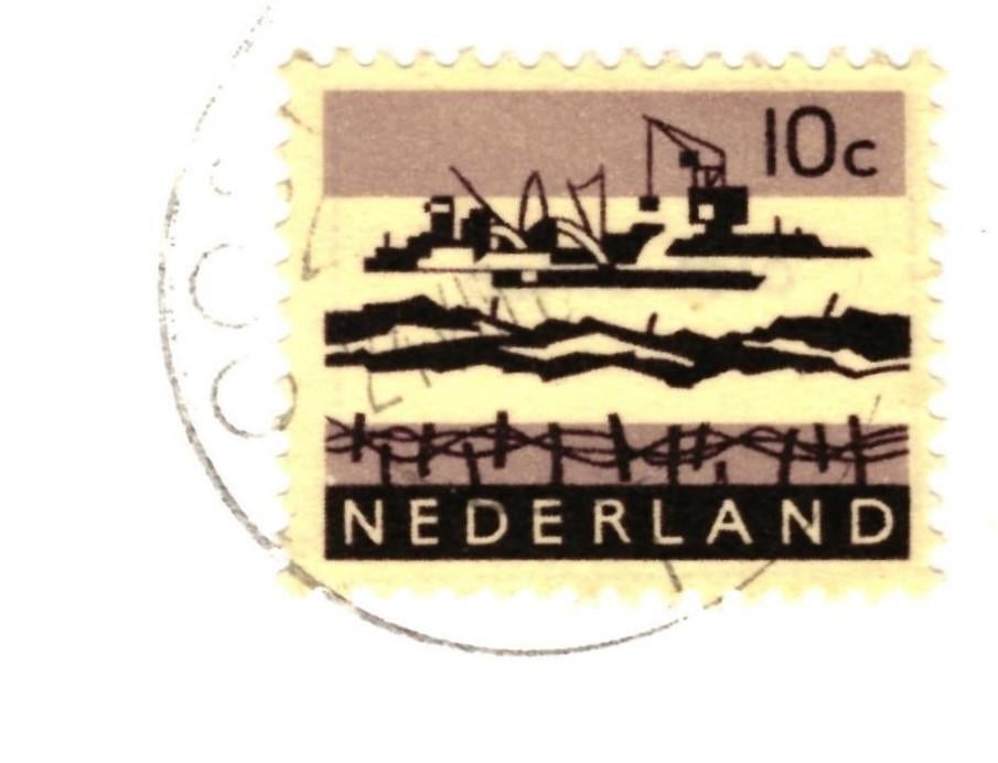 967115 Tussen Oostvoorne en Rockanje Zeeland Tenellaplas, Ophalen of Verzenden, 1960 tot 1980, Gelopen, Zeeland