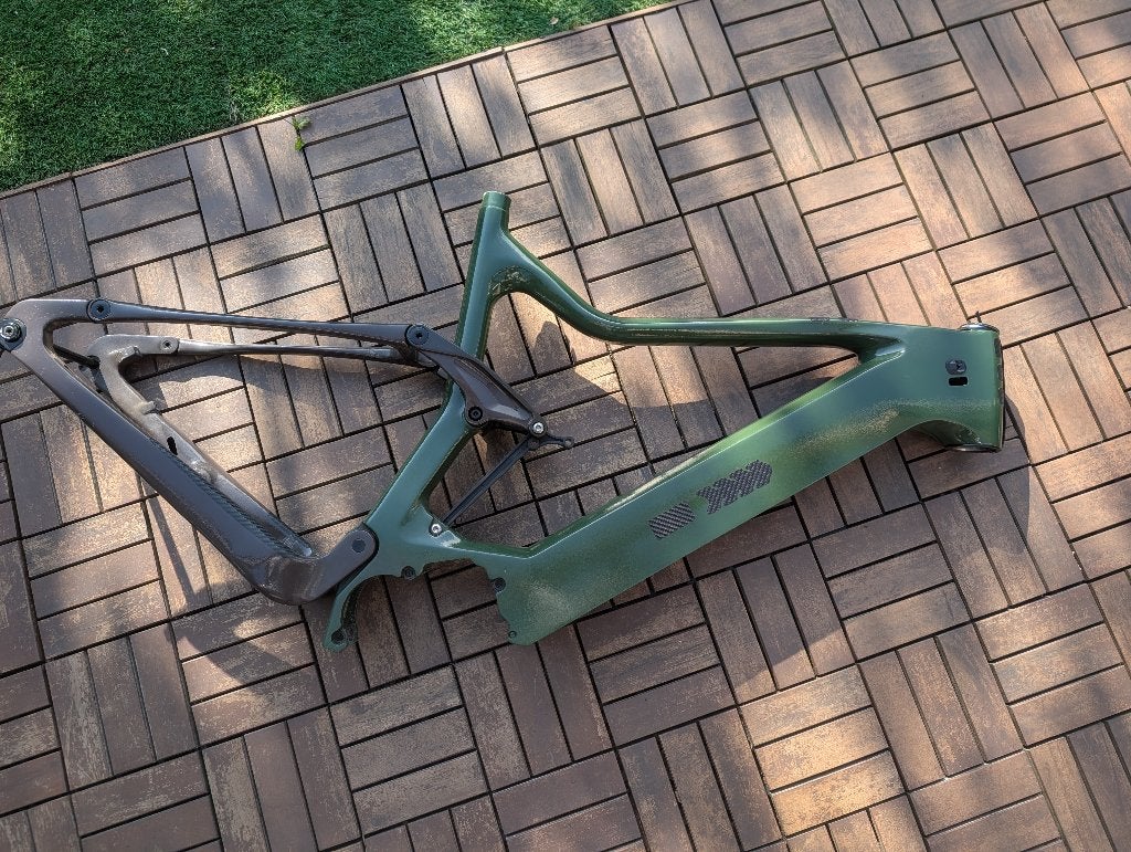Carbon Fiber full suspension MTB Frame - L, Gebruikt, Schijfrem, 53 tot 57 cm, Ophalen