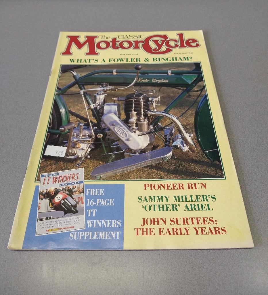 The Classic Motorcycle juni 1988, Boeken, Motoren, Gelezen, Verzenden