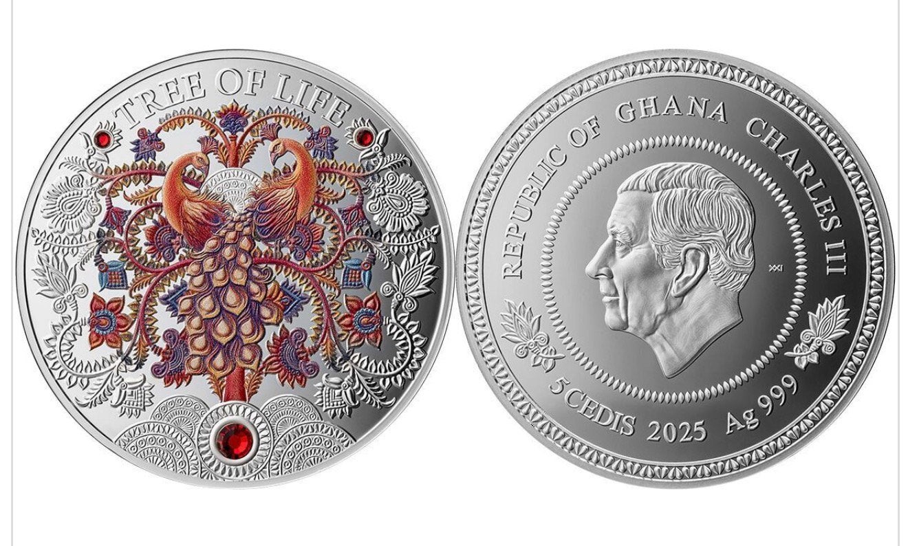 2025 Ghana Tree of Life Zilveren Munt, Verzenden, Midden-Oosten, Losse munt, Zilver