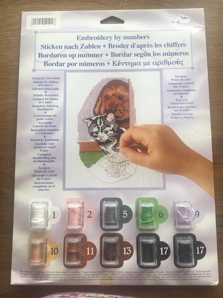 Kruissteek, borduren, op nummer, Hobby en Vrije tijd, Borduren en Borduurmachines, Ophalen of Verzenden, Nieuw, Handborduren, Borduurpakket