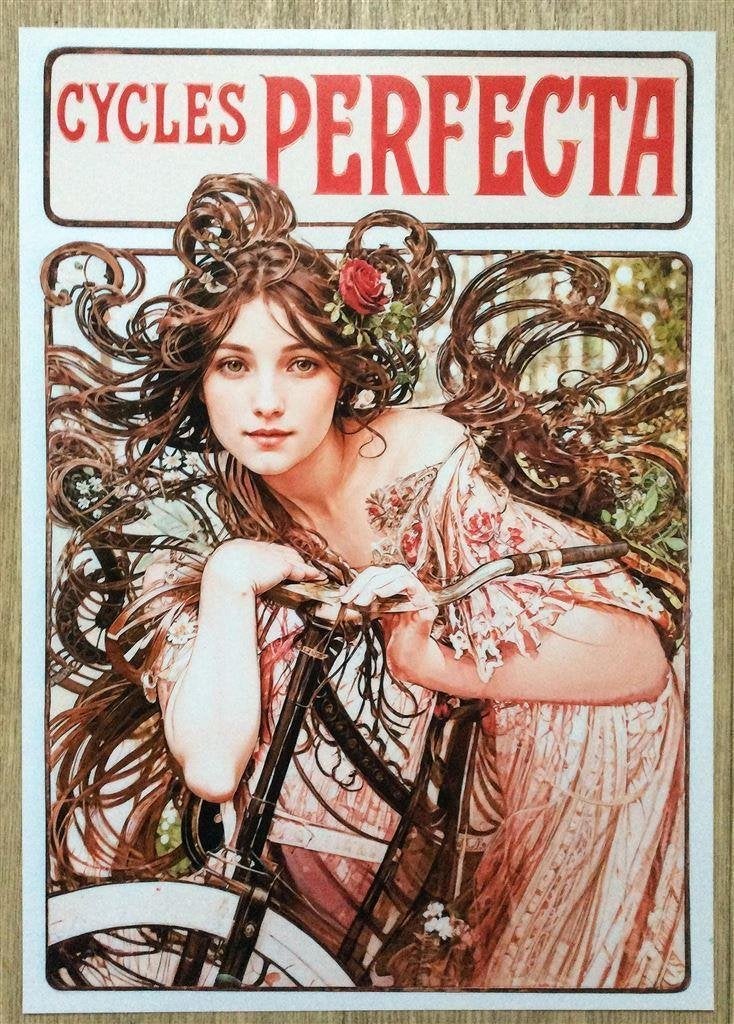 2024 Uniek Alphonse Mucha Art Nouveau dag litho Poster, Verzenden