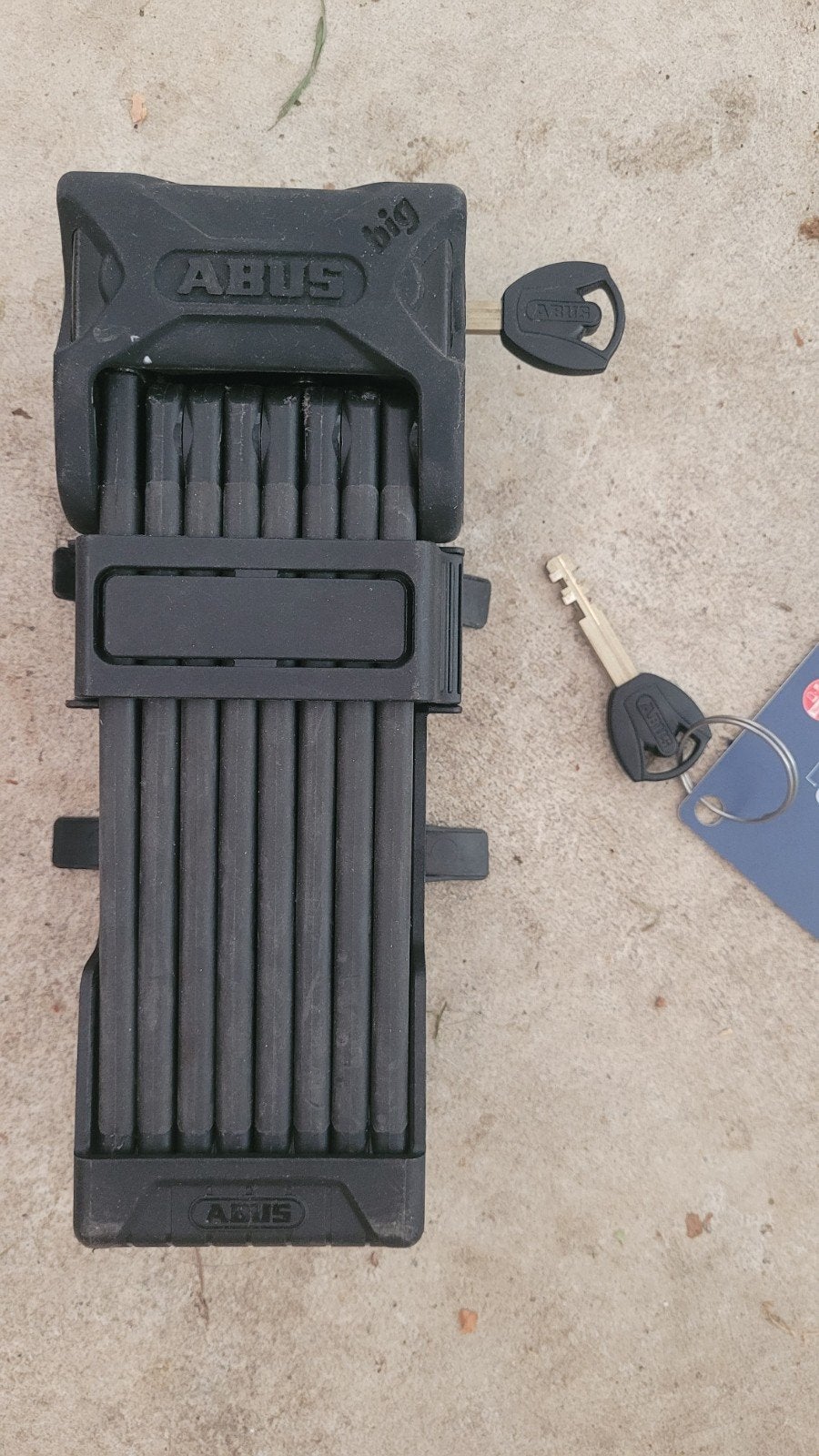 ABUS Vouwslot Bordo Big met houder en sleutels, Ophalen of Verzenden, Gebruikt, Vouwslot