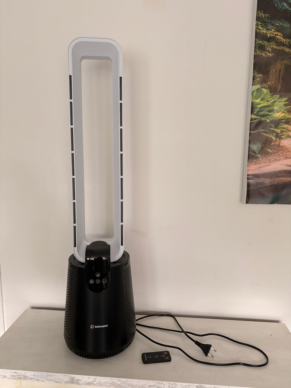 Lehmann 2-in-1 torenventilator met luchtreiniger, Witgoed en Apparatuur, Ventilatoren, Ophalen, Ventilator met afstandsbediening