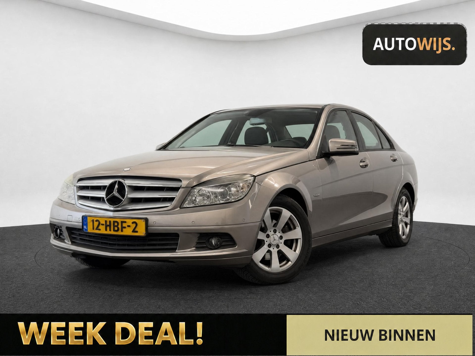 Mercedes-Benz C-klasse 180 K BlueEFFICIENCY Business Class|C, Gebruikt, Zwart, Handgeschakeld, Sedan