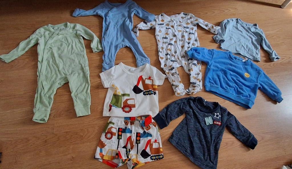 babykleding pakket 62/68 beetje 74 jongens, Ophalen of Verzenden, Zo goed als nieuw, Maat 62