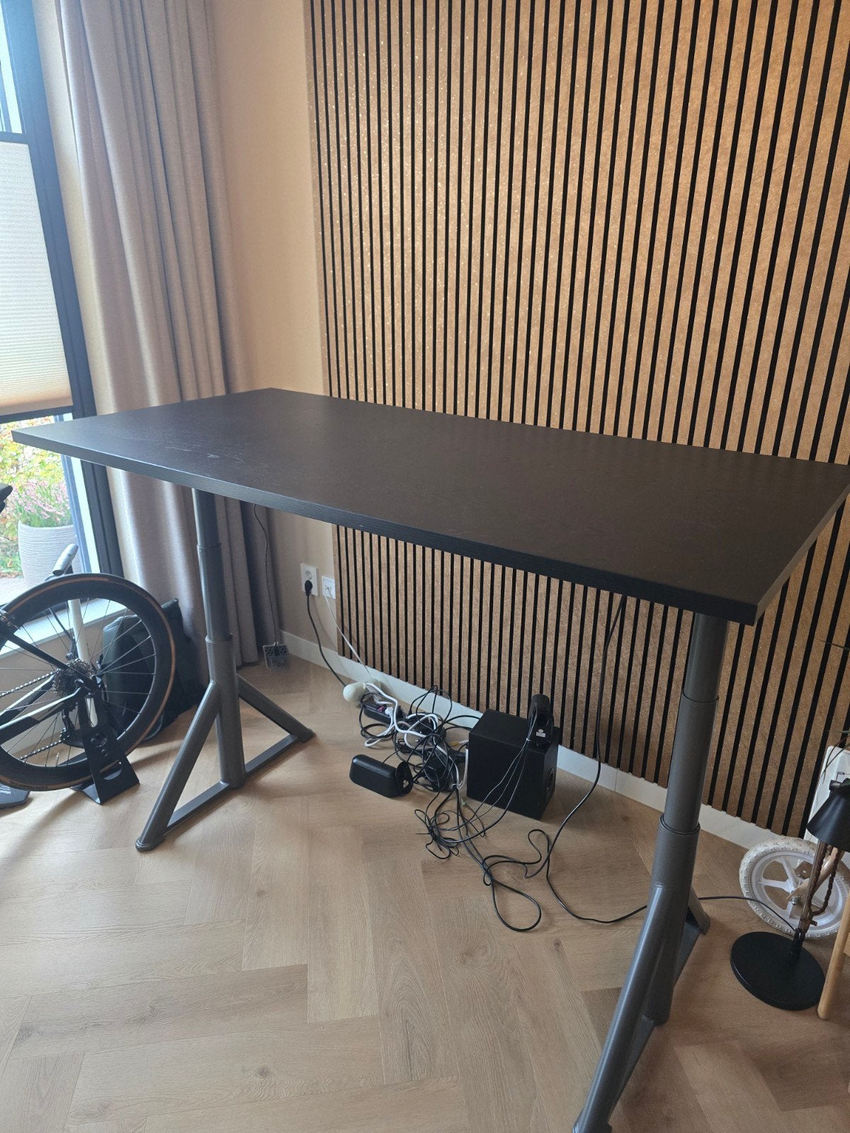 IKEA Idåsen Werkblad 160x80cm - Zwart, Ophalen, Zwart, Gebruikt, Spaanplaat of MDF