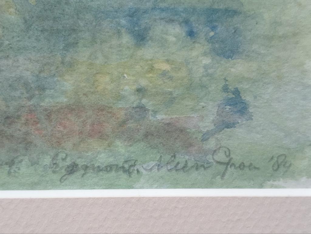 Aquarel Egmond 1984, Ophalen of Verzenden