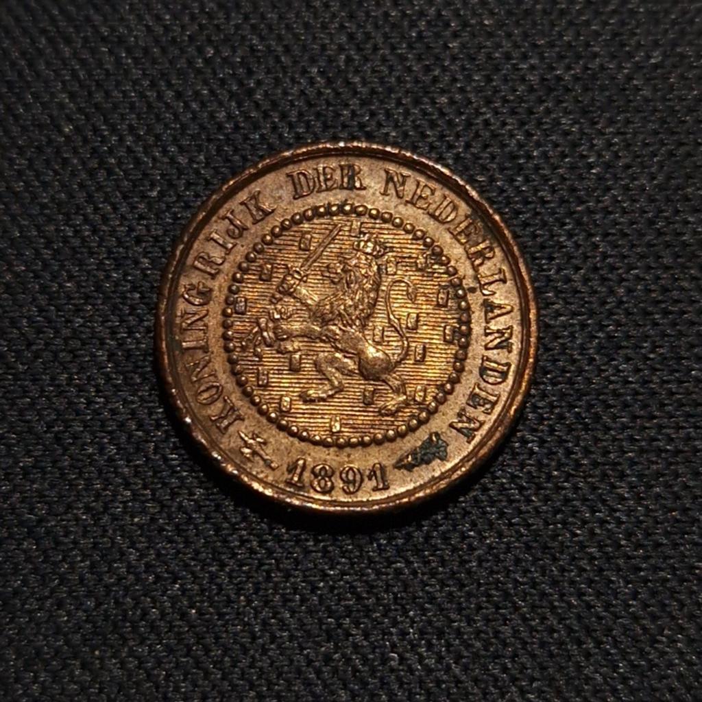 1/2 cent 1891, Postzegels en Munten, Munten | Nederland, Verzenden, Koningin Wilhelmina, Overige waardes, Losse munt