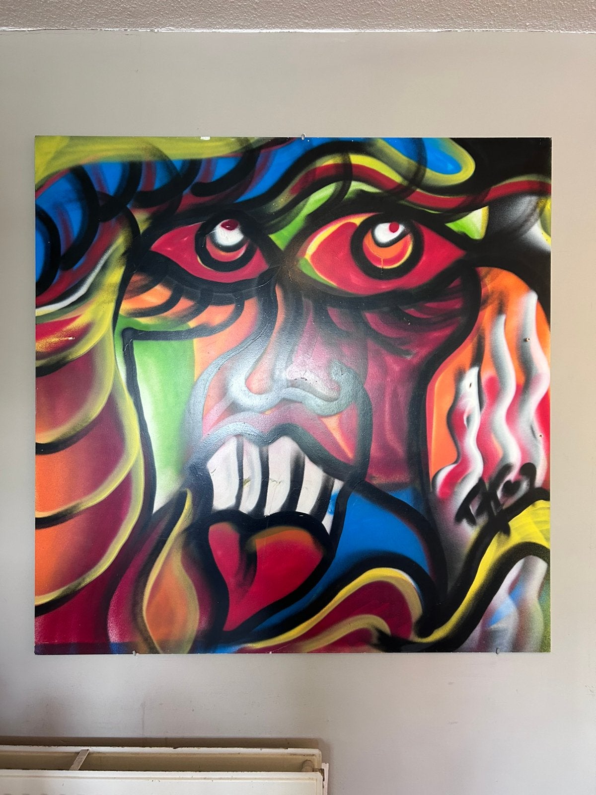 Graffiti kunstwerk, Ophalen