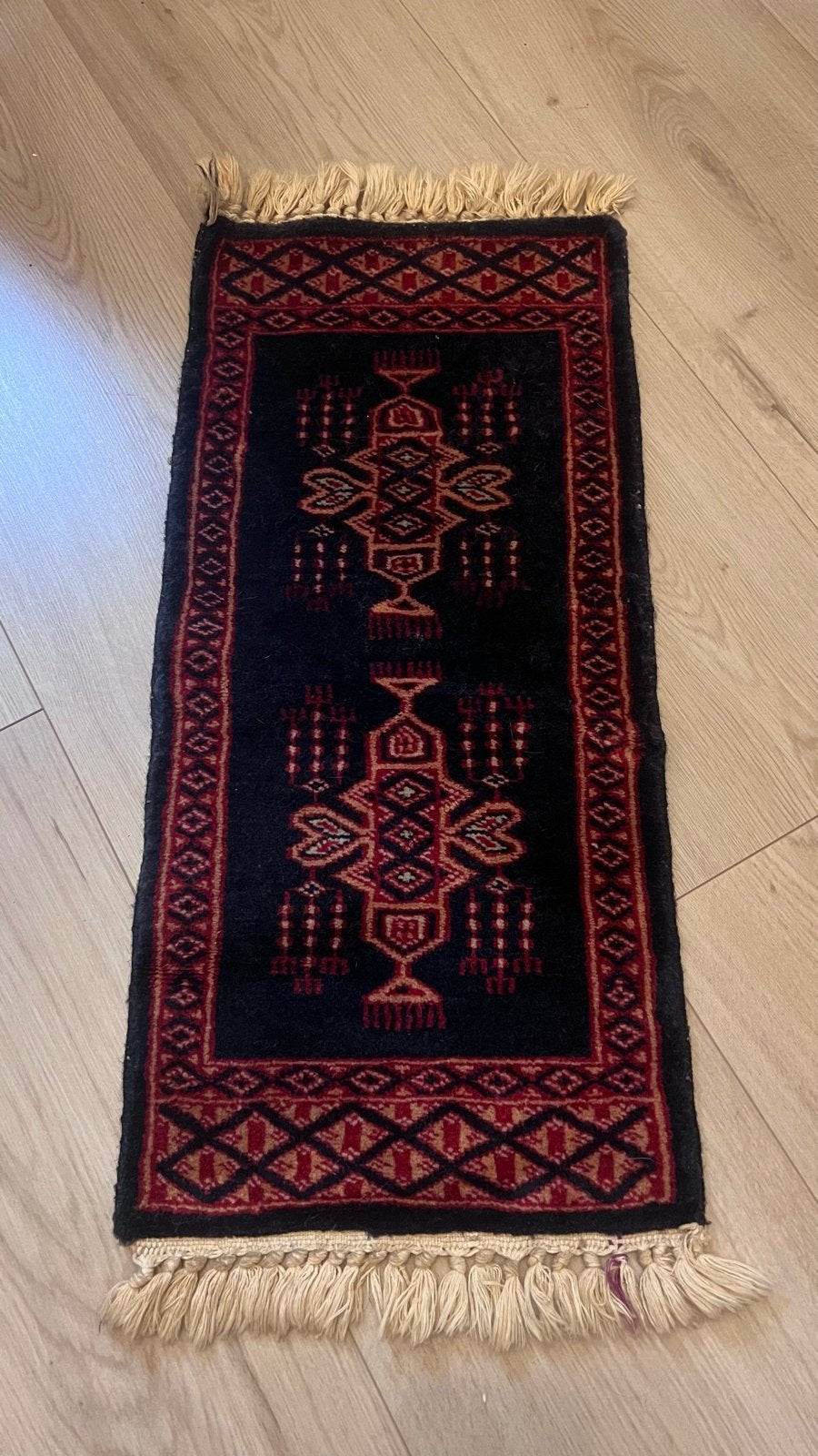 2x Klein Perzisch Tapijt - Handgeknoopt, Huis en Inrichting, Stoffering | Tapijten en Kleden, Ophalen, Minder dan 50 cm, 50 tot 100 cm
